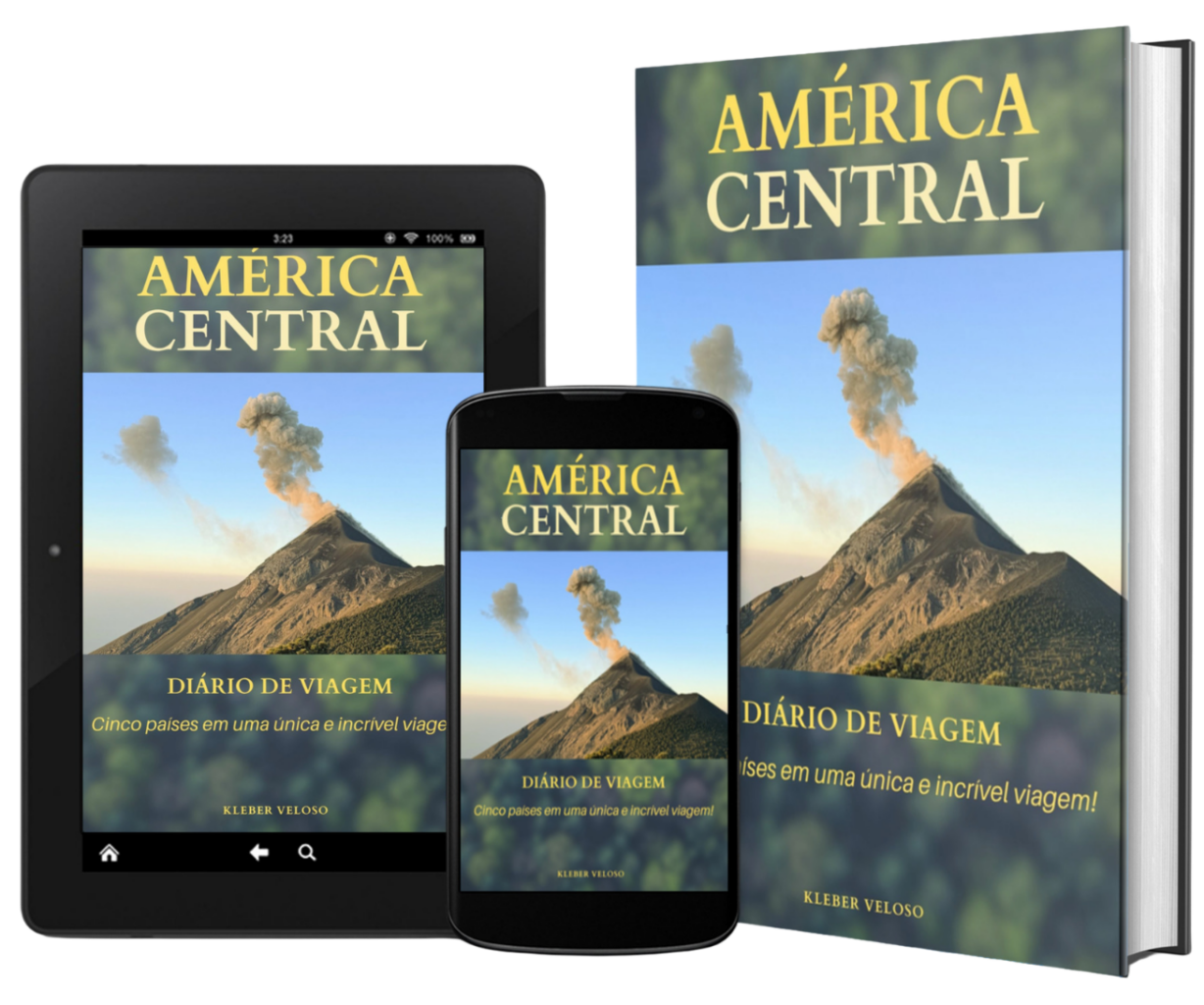 E-book com diário pela américa central em março de 2026
